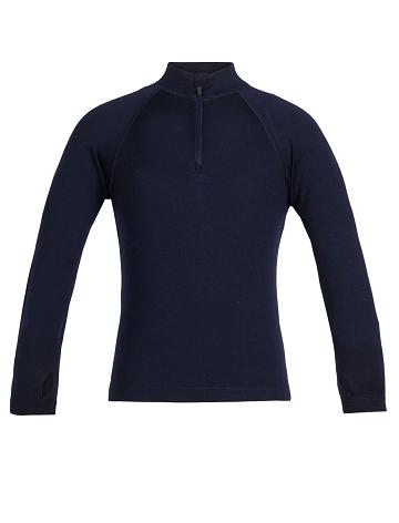 Dětské Long Sleeve Icebreaker Merino 260 Tech Half Zip Thermal Top Tmavě Blankyt | CZ 1007VRWD